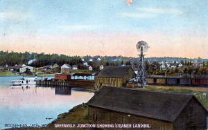 Steamboats meet trains at Greenvile Junction Landing